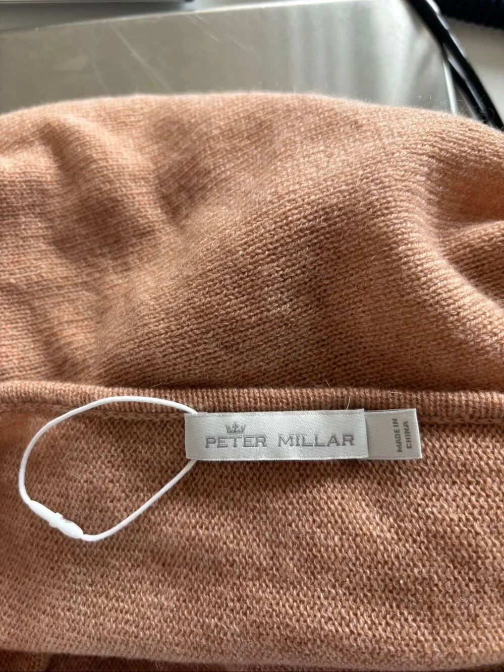 Peter Millar Texas A&M Essential Cashmere Poncho Camel NWOT